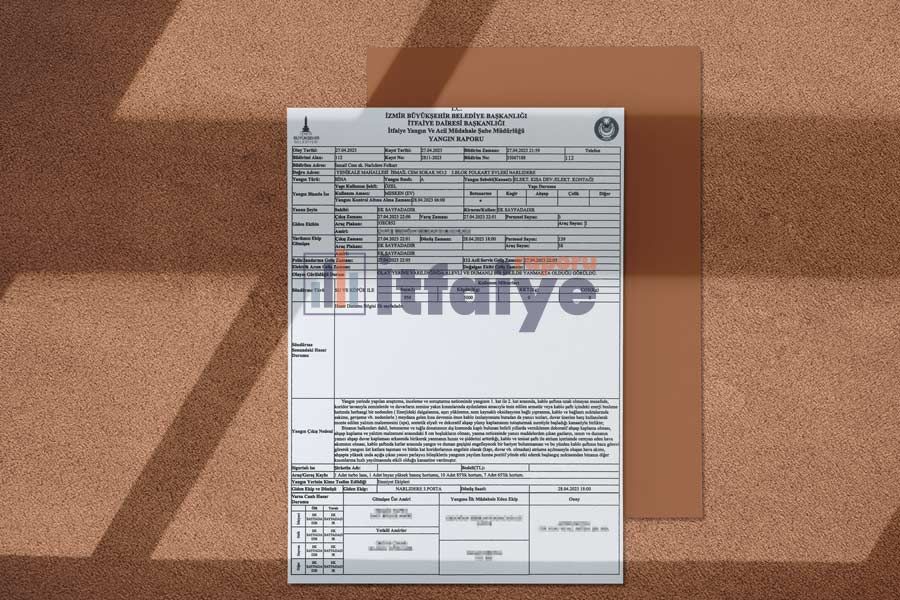 Ruhsat İçin İtfaiye Raporu - İtfaiye Raporu COM TR